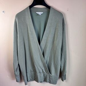 Athleta Purana VNeck Womens Wrap Sweater Cardigan Size Medium Cozy‎ Active